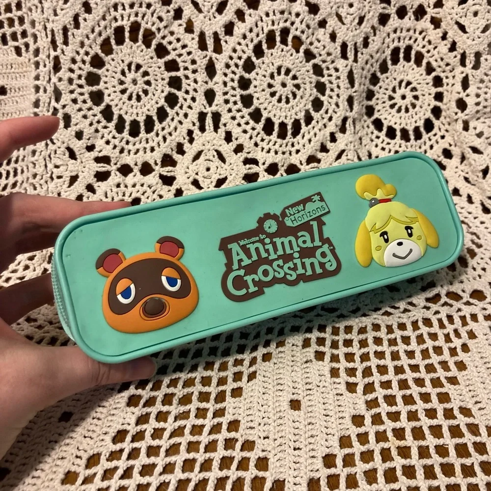 Nintendo Animal Crossing Kawaii Cute Zipped Pencil Case